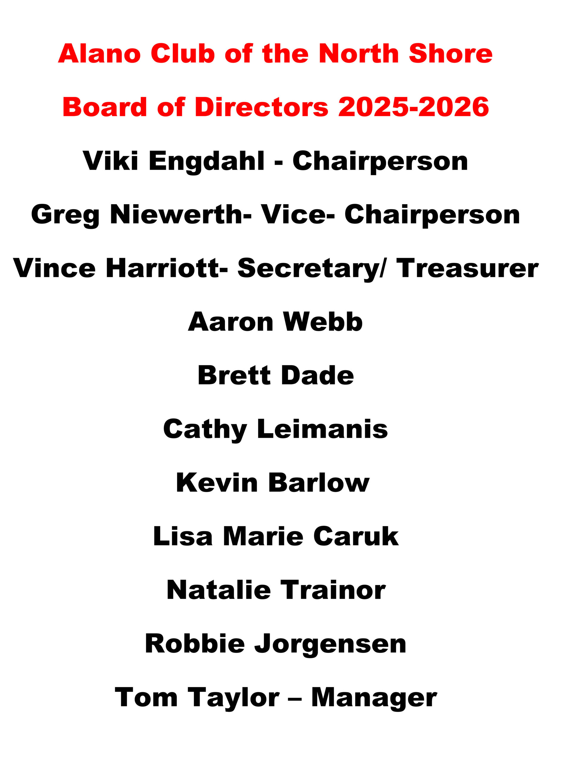 1.11 Board of Directors 2025-2026