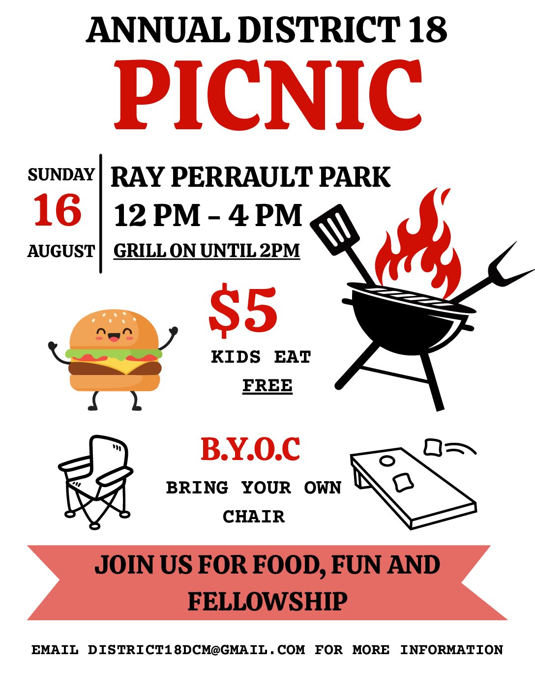 Red Green and White Playful Picnic in the Park Flyer (1)