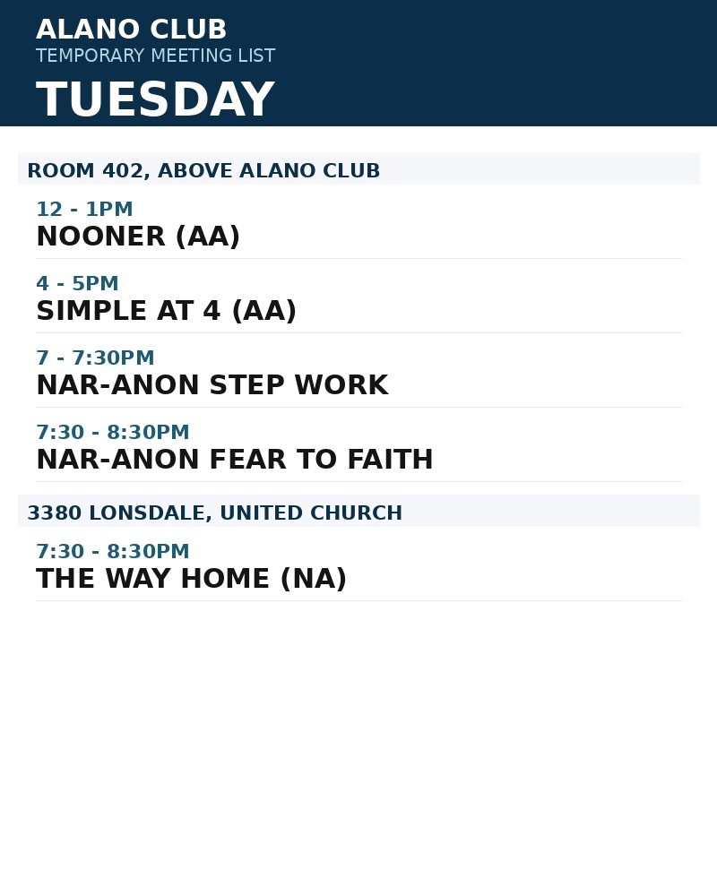 tuesday