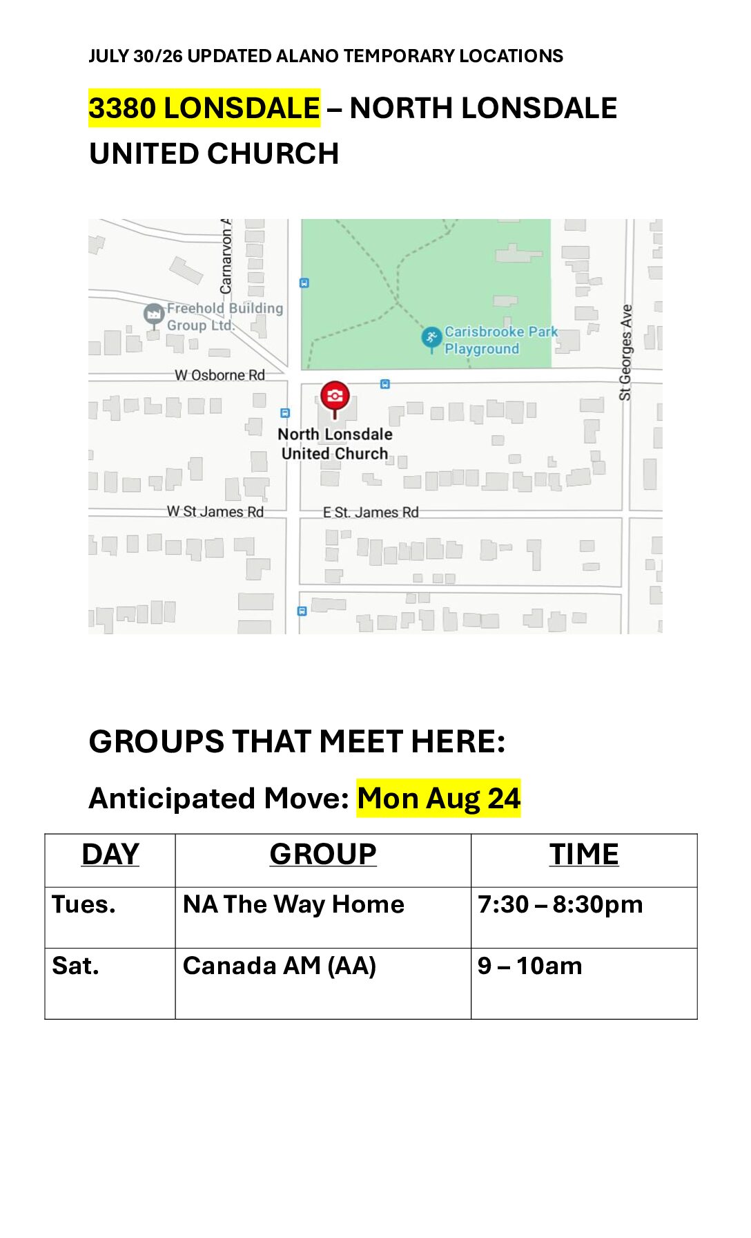 3. Alano Temp Meetings 3380 Lonsdale